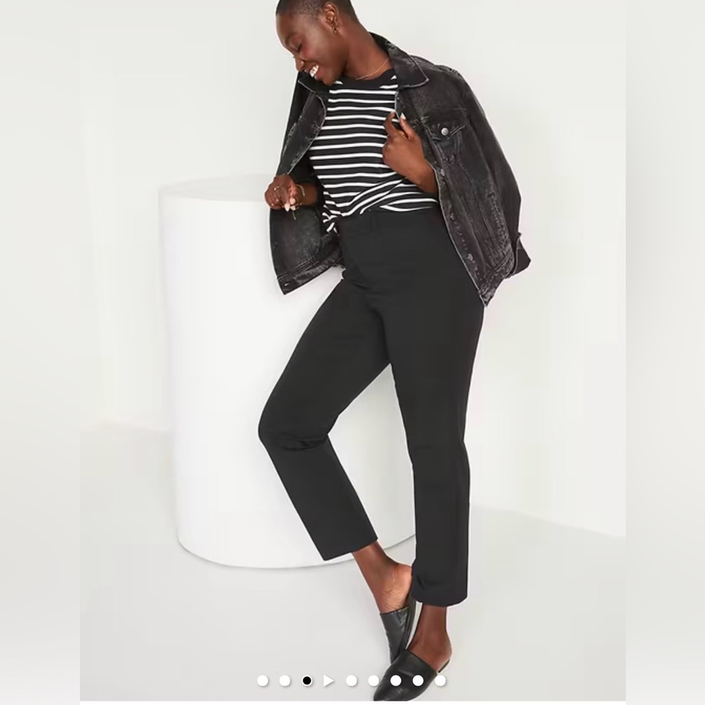 High-Waisted Pixie Straight Pants